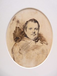 Portret van Honoré de Balzac 1799-1850, c. 1829