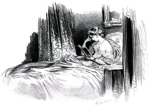 Madame Bovary voor de roman van Gustave Flaubert door Achille Devéria