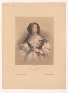 Portret van Louise de La Vallière door Achille Devéria