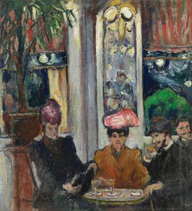 Scènes in een Parijse brasserie