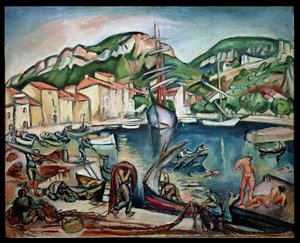 De haven van Ciotat door Achille Emile Othon Friesz