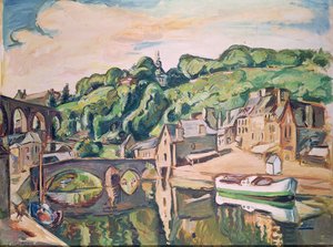 Uitzicht op Dinan door Achille Emile Othon Friesz