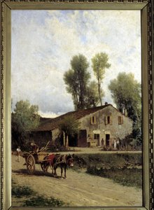 Geboorteplaats van Giuseppe Verdi in Roncole di Busseto door Achille Formis Befani