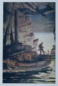 Illustratie uit Les Travailleurs de la Mer door Victor Hugo (1802-85) 1923 door Achille Granchi Taylor