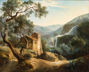 Landschap met een waterval, ca. 1830