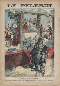 Cartoon antisemiet door Achille Lemot voor 