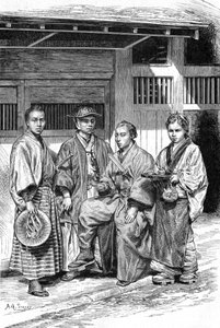 Mensen van Tokio door Achille Sirouy