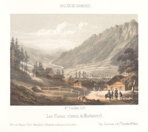 Zicht op de bergpas Col de Balme door Ad. Cuvillier