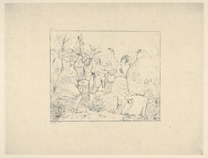 Vrije Zwarte Mensen in Haïti uit Confederate War Etchings, 1861-63 door Adalbert John Volck