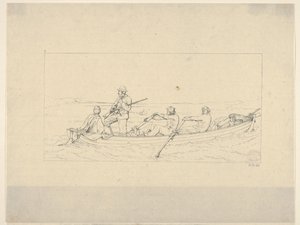 Marylanders steken de Potomac over om zich bij het Zuidelijke leger aan te sluiten uit Confederate War Etchin...