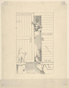 Doortocht door Baltimore uit Confederate War Etchings, 1861-63