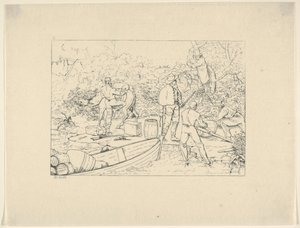 Smokkel van Geneesmiddelen naar het Zuiden uit Confederate War Etchings, 1861-63