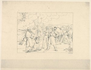 Dappere Mannen Die Vechten Met Siegel uit Confederate War Etchings