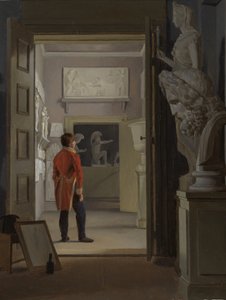 De Hal van Antiquiteiten in Charlottenborg Paleis, Kopenhagen, 1830