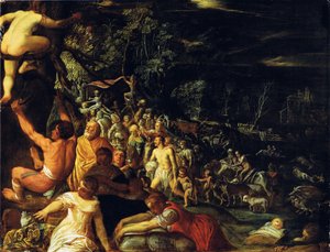De Zondvloed door Adam Elsheimer