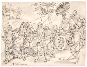 De koning van Bali door Adam Elsheimer