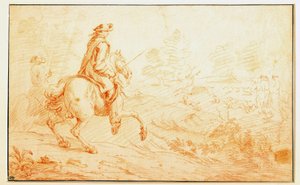 Sanguine hertenjacht door Adam Frans van der Meulen