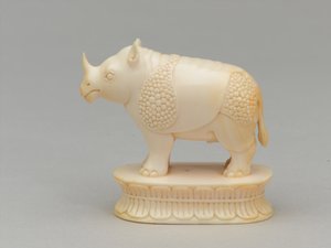 Witte loper, schaakstuk, India, circa 1820