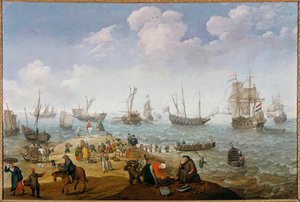Visscène door Adam Willaerts