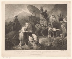 De doop van de kamerling door Philippus