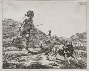 Herder die een Wolf Achtervolgt, 1803