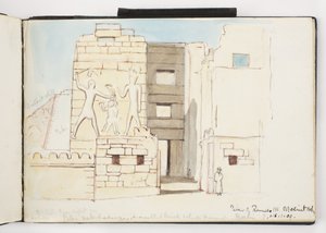 Schetsboek van aquarellen, tekeningen en notities, Mexico, 1896-1898 door Adela Breton