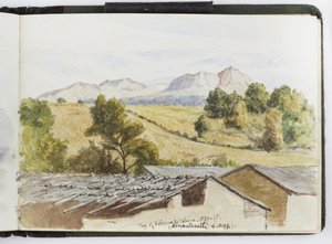 Schetsboek van aquarellen, tekeningen en notities, Mexico, 1896-1898 door Adela Breton