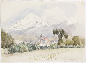 Vulkaan van Orizaba vanuit San Andrés, Chalchicomula