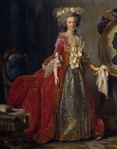 Portret van Maria Adelaide van Frankrijk (1732-1800) bekend als Madame Adelaide door Adelaide Labille Guiard