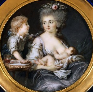 Madame Mitoire en haar kinderen door Adelaide Labille Guiard