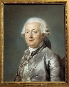 Portret van Jean Jacques Bachelier (1724-1806) Franse schilder. Schilderij door Adelaide Labille-Guiard (Labille Guiard) door Adelaide Labille Guiard