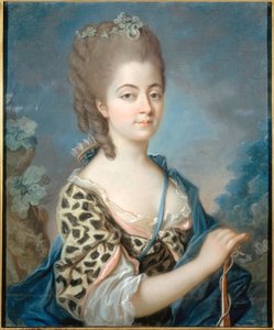 Portret van Marie-Aurore de Saxe 1748-1821 als Diana, ca. 1777