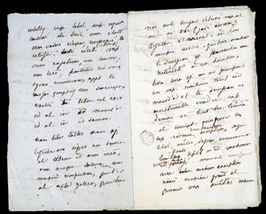 Handschrift van Adèle Hugo