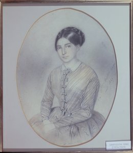 Postuum portret van Leopoldine Hugo (1824-43) 1847 door Adele Julie Hugo