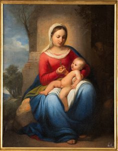 Madonna en kind Jezus door Adeodato Malatesta or Malatesti