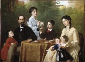 De familie Guastalla door Adeodato Malatesta or Malatesti