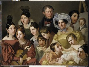 De familie Malatesta door Adeodato Malatesta or Malatesti