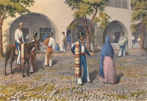 Mexicanen, Plaza in Tepic, 19 augustus - 13 augustus 1850 door Admiral Sir Edward Gennys Fanshawe