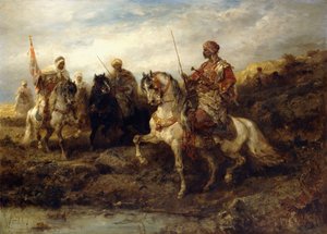 Arabische Krijgers te Paard