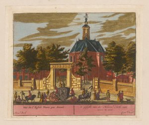 Gezicht op de Nieuwe Kerk te Den Haag