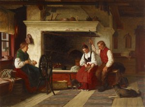 Bij de haard, een Ostrobothnische hofmakerij