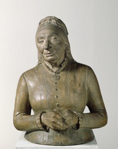 Portret van Marie Fielder (1819-1901), 1882 door Adolf von Hildebrand