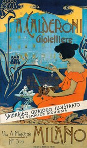 A Calderoni Gioielliere, Milaan door Adolfo Hohenstein