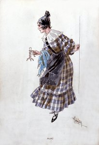 Kostuum van het personage Mimi voor de opera 