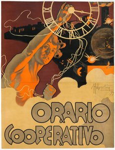 Orario Cooperativo, 1899 door Adolfo Hohenstein