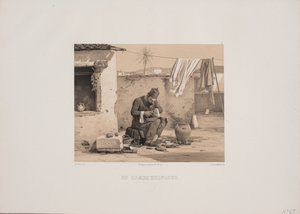 Een Griekse schoenmaker door Johan Adolph Kittendorff