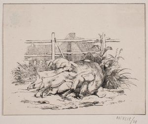 De Varkens door Johan Adolph Kittendorff