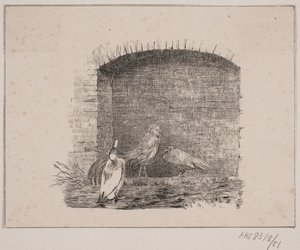 De kippen en eenden door Johan Adolph Kittendorff