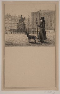 De wachter. Nr. 24 in Chr. Winther en M. Rørbye, "25 Afbeeldingen voor kleine kinderen" door Johan Adolph Kittendorff
