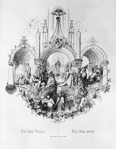 De vijf zintuigen door Adolph Menzel
